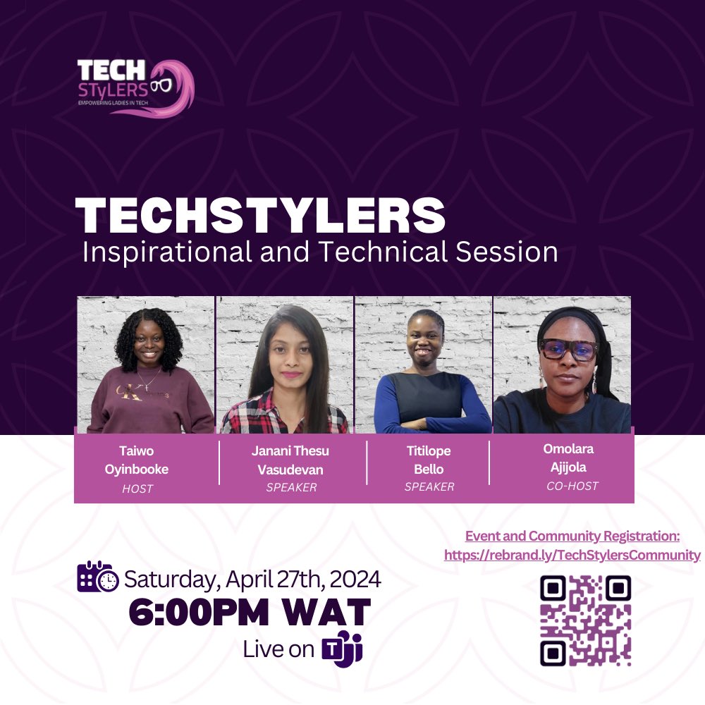 Don’t forget to join us tomorrows

Time to hear from our #AWS  and #azure Engineers. 

rebrand.ly/TSMonthlyMeetup
 #womenintech