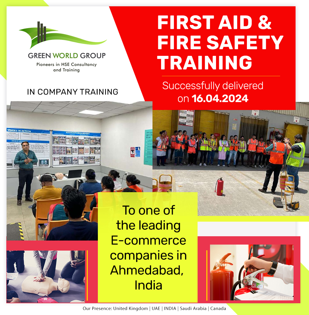 #GreenWorldGroup #inhouse
GreenWorldGroup is thrilled to share that we've successfully concluded an extensive In-Company Fire Safety & First Aid Training program for prominent e-commerce firms in Ahmedabad!
Visit us: greenwgroup.com/corporate-cour…
#firesafety #workplacetraining