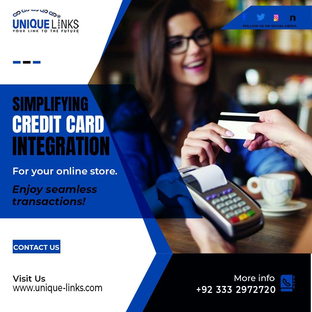 Simplifying credit card integration for your online store. 
Enjoy seamless transactions!
Contact Us At:
buff.ly/3bTaK1Z
.
#DigitalTransactions #onlineshopping #CreditCard
