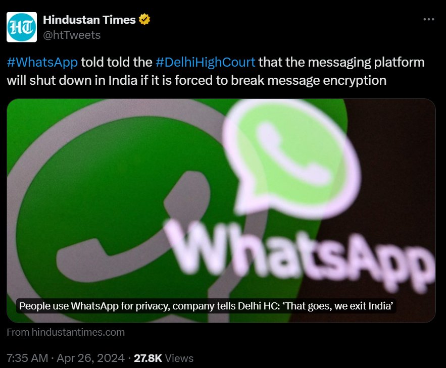 ShanuHansdak's tweet photo. .@WhatsApp तू चिंता ना कर वो तुझे मना लेगा, आख़िर तू ही तो उसके जुमले का जरिया है। तुझे वो कैसे जानें देगा? अभी वो अपने मित्रों से तेरे कंपनी के 51% शेयर खरीद कर मालिक बन जायेगा।

#HateMachine #WhatsAppUniversity #VoteBlueToSaveDemocracy https://t.co/Os4uDjqq9C