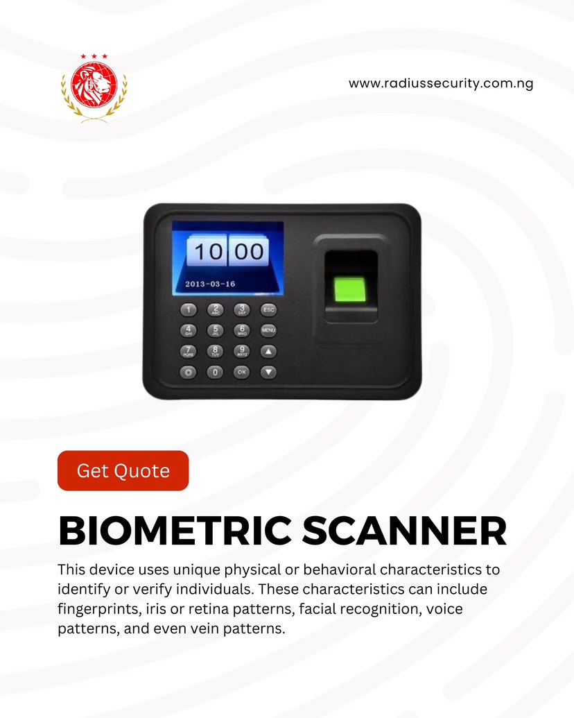 This device uses unique physical or behavioral characteristics to identify or verify individuals.

#biometrics #explorepage #securityequipment