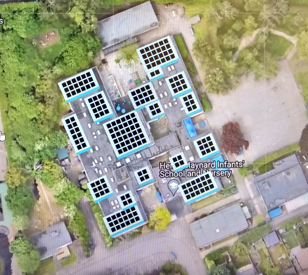 First look at data are coming through from our Addison Road solar panels. Plus, we have had the plan drawn up for what our Maynard Road roof will look like! Thank you @solar_4schools for your work on this! #eco #school #GreenEnergy #Sustainability