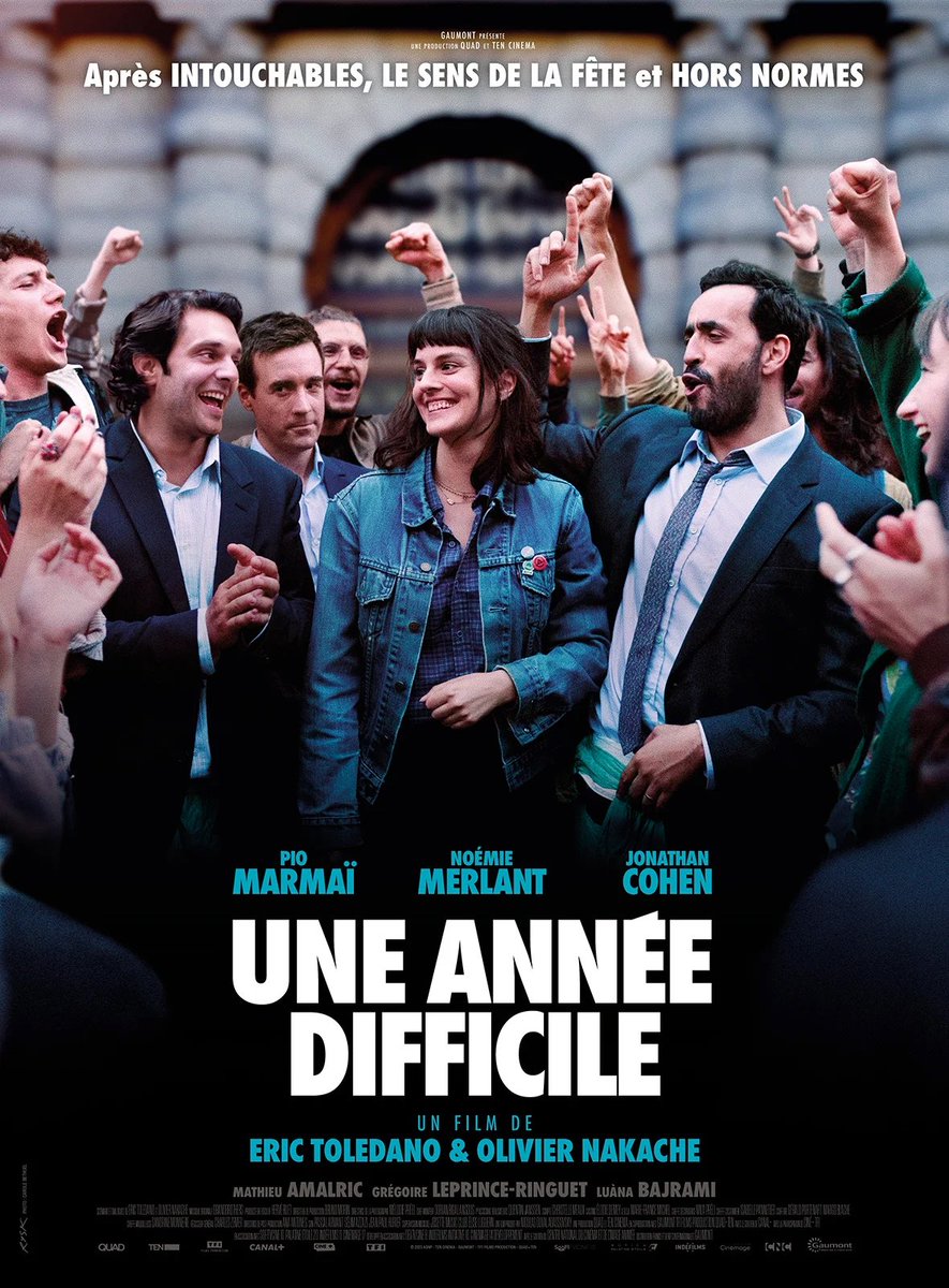 Revu #UneAnneeDifficile de @ToledanoNakache : la folie de #JonathanCohen le charme du tandem #NoemieMerlant #PioMarmai le soin apporté aux rôles secondaires, justesse des propos et l’élégance de la réalisation @LVT_RTL