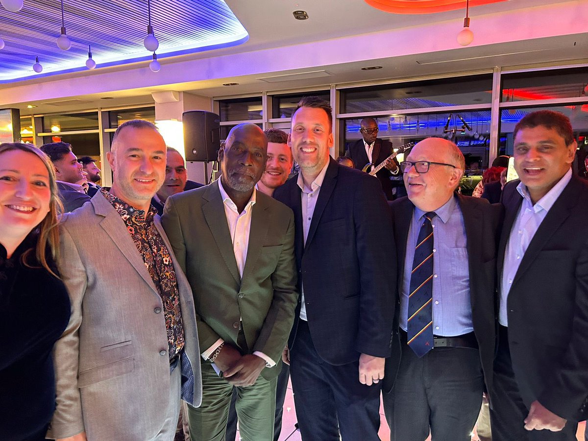 Brilliant evening last night at Headingley with some greats of Antigua cricket. Great to see so many from the recreational game attending and being inspired #YorkshireFamily