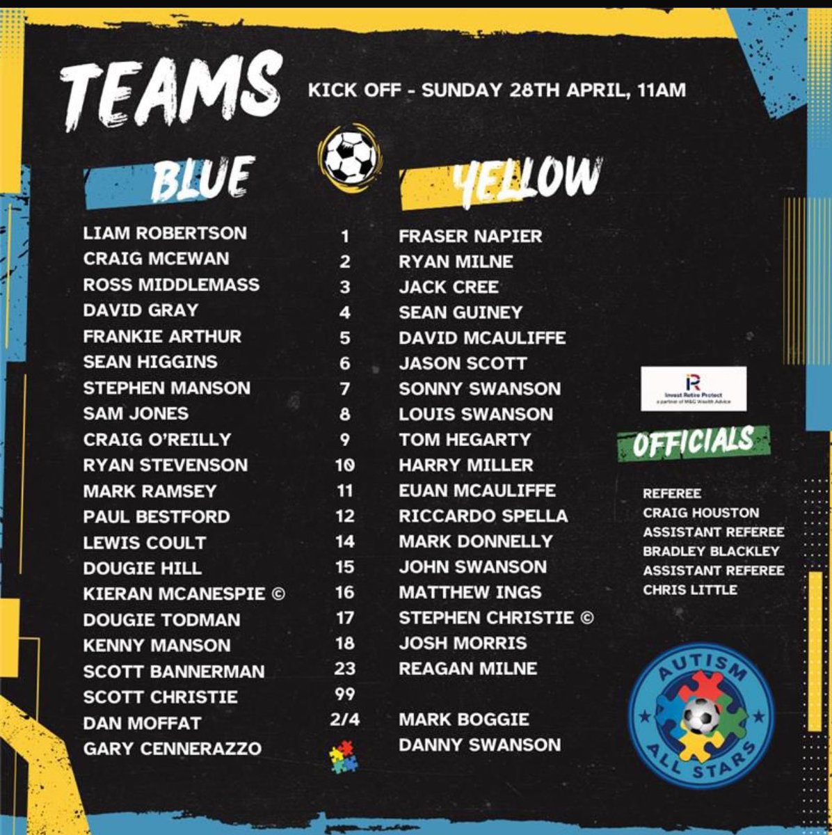 bit.ly/Frankie-Arthur
Delighted to be asked to play in the game for a great cause! 
Please donate if you can…