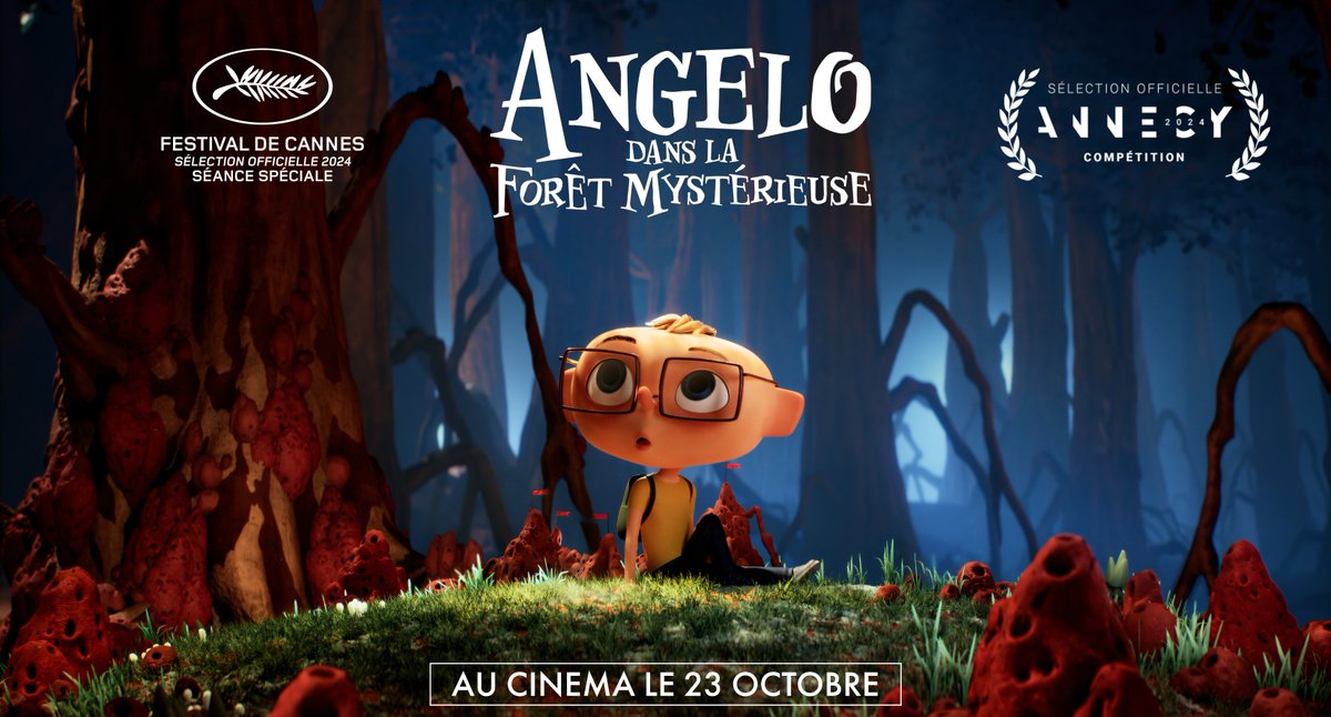ANGELO DANS LA FORÊT MYSTÉRIEUSE🌲, le nouveau film de Vincent Paronnaud et Alexis Ducord, sera présenté en compétition lors du prochain Festival d’Annecy et en Sélection Officielle - Séance Spéciale au Festival de Cannes ✨