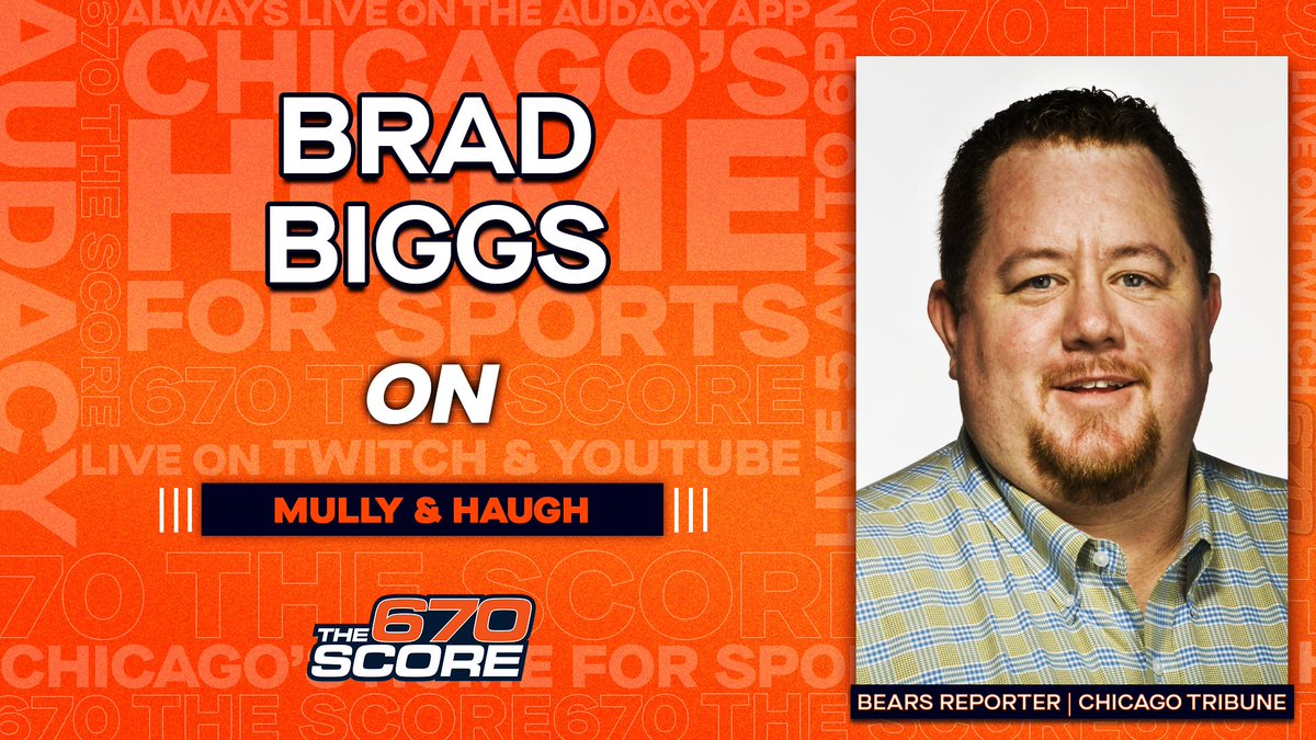 7 am is @BradBiggs time on @mullyhaugh Get his thoughts on #Bears rd 1 of #NFLDraft and the rest of #NFC North 📱@audacy app