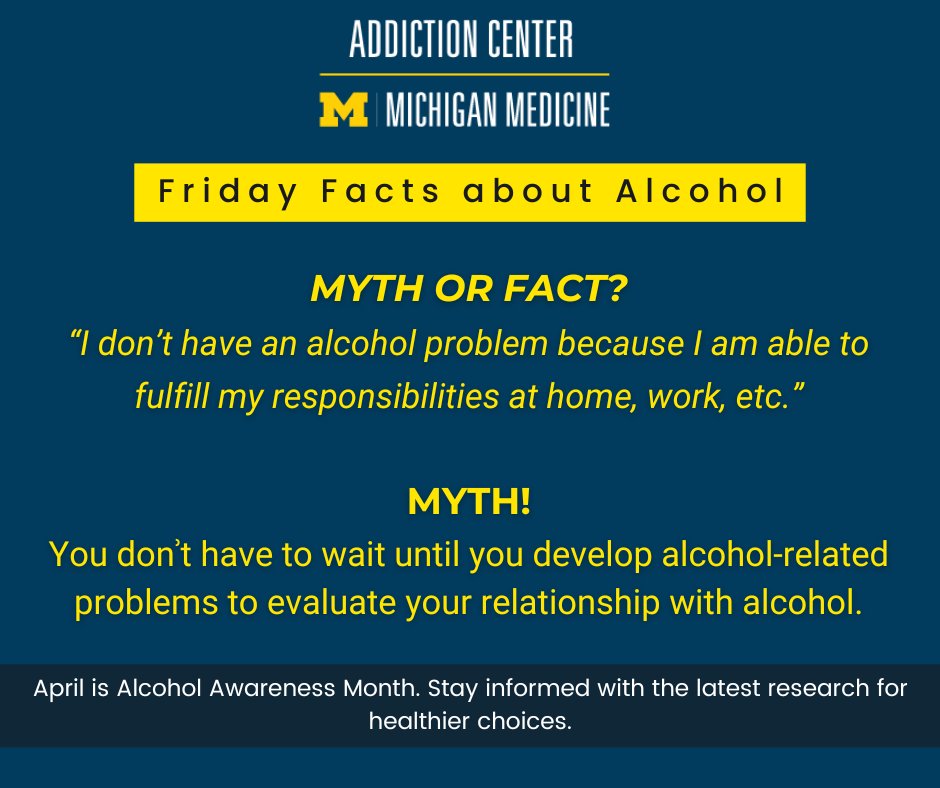 It's important to recognize some people can have alcohol problems while still managing their responsibilities. Learn more: michmed.org/8zzKB #AlcoholAwarenessMonth