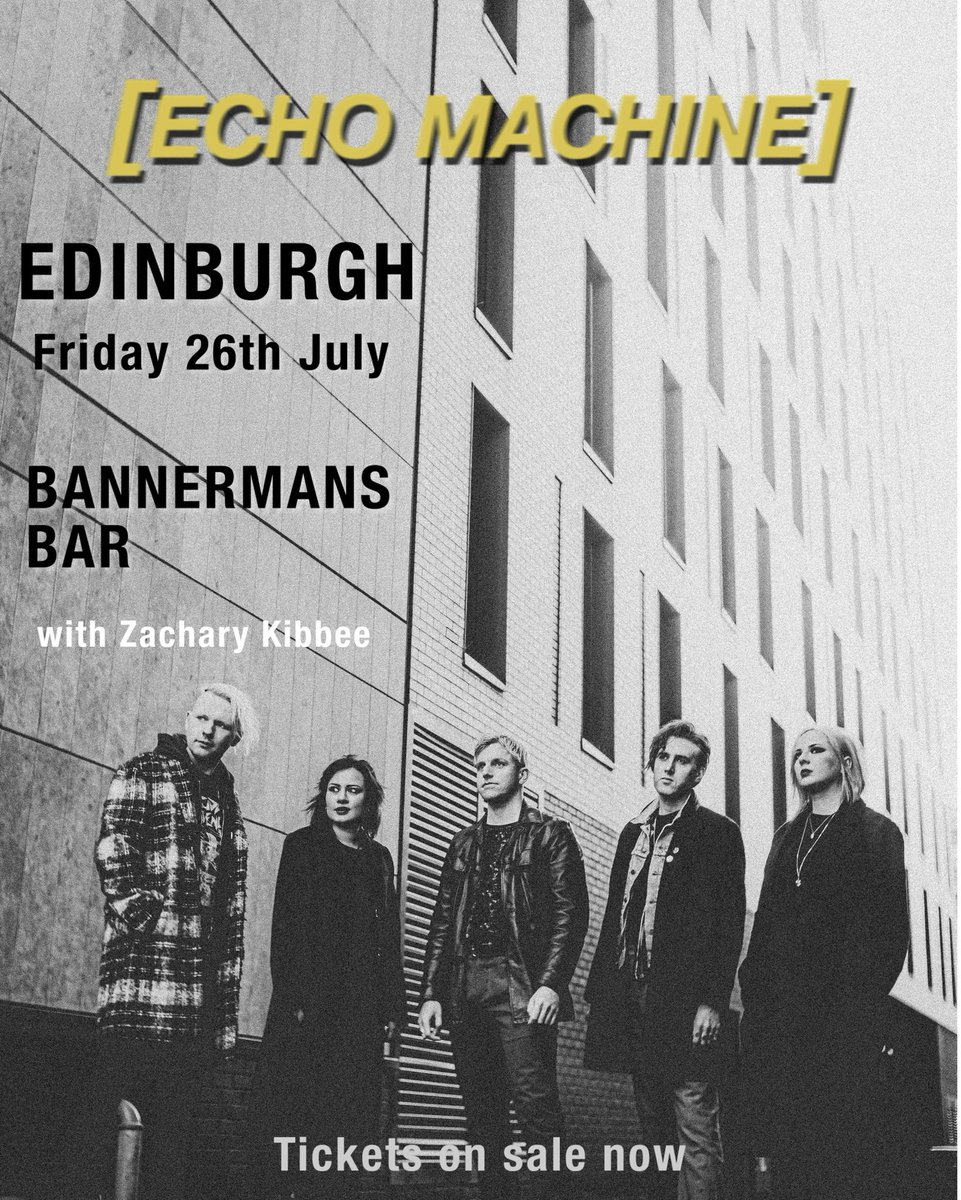 EDINBURGHHHHHH! We will be playing a blockbuster headline show at @BannermansBar on Friday July 26th! Buzzzzzzin! Tickets are on sale now! 🤘tinyurl.com/EMEdinb