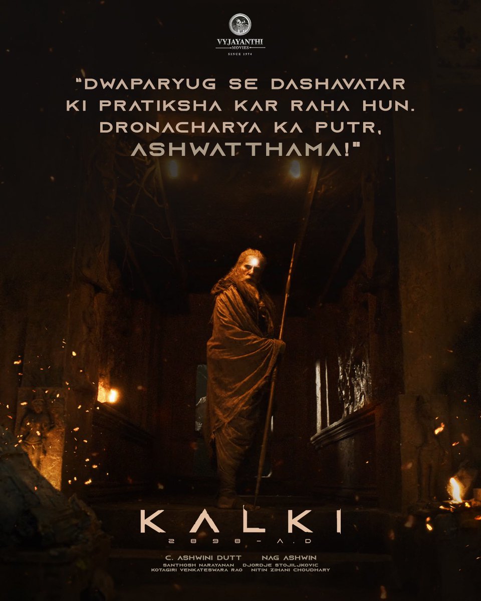 Ashwatthama arrived, like how! - youtu.be/t_E5zjFj6Ew #Kalki2898AD @SrBachchan @ikamalhaasan #Prabhas @deepikapadukone @nagashwin7 @DishPatani @Music_Santhosh @VyjayanthiFilms @Kalki2898AD