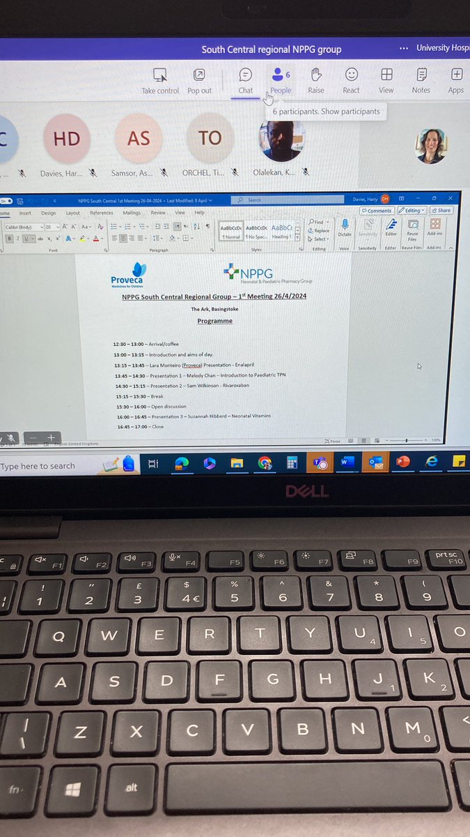 Looking forward to joining the first NPPG South Central Regional Meeting remotely today. <a href="/UHSPharmacyTeam/">UHS Pharmacy Team</a> <a href="/EditorNPPG/">NPPG</a> #paedsrocks