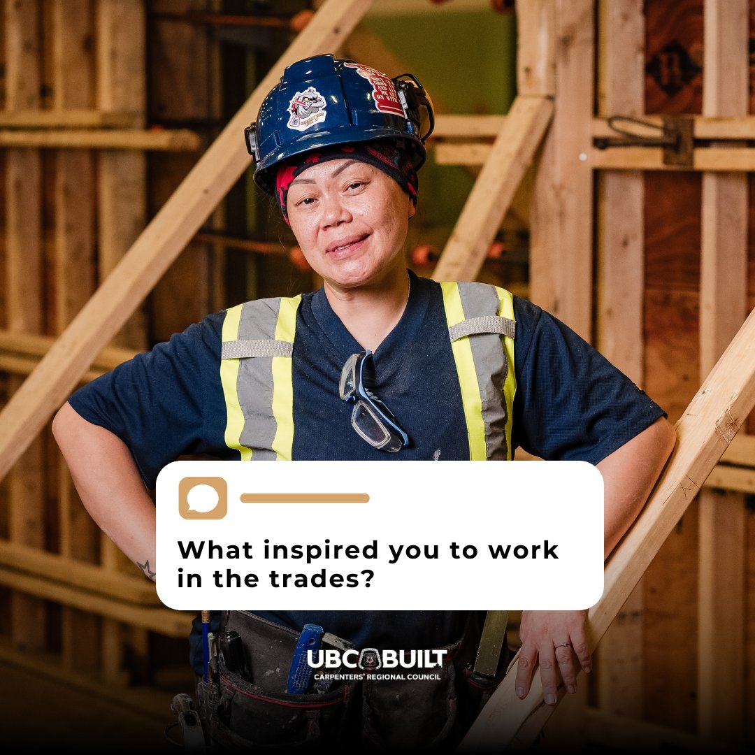 What inspired you to work in the trades? #CRC #UBCBuilt #Inspiration #Members #SkilledTrades