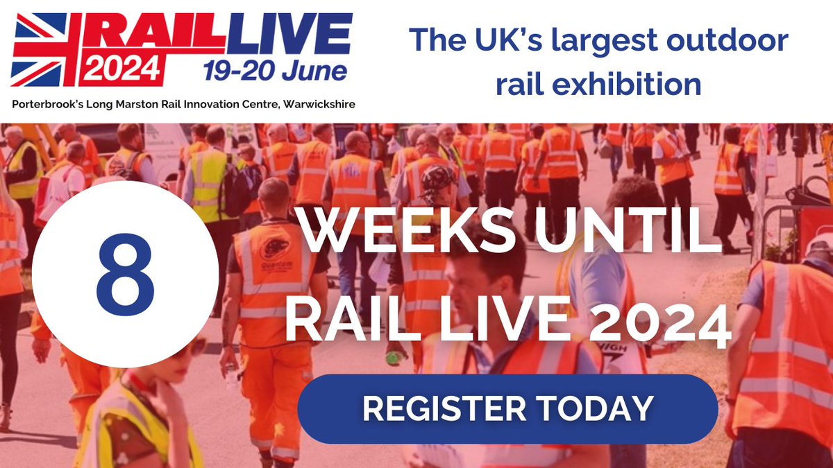 3 reasons why this year's event is unmissable: 1. Hear from Network Rail & Government 2. Interact with 270+ leading suppliers 3. Network with 6,000+ members of the rail industry Secure your free ticket and register now: ow.ly/FuUC50Rn8o2 #RailLive