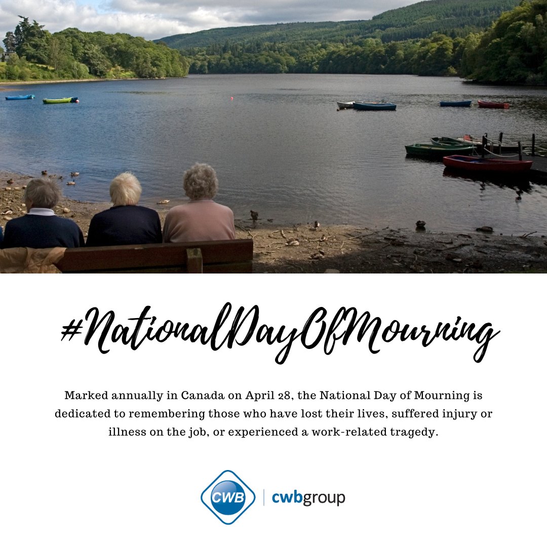 Marked annually in Canada on April 28, the National Day of Mourning is dedicated to remembering those who have lost their lives, suffered injury or illness on the job, or experienced a work-related tragedy. #NationalDayOfMourning