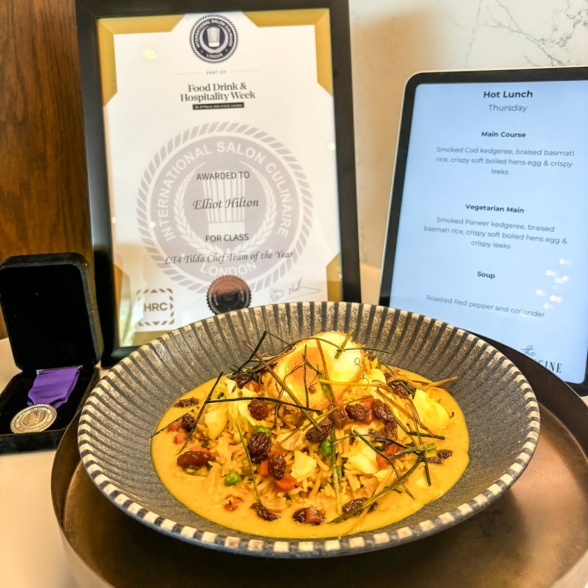 🥈 Our silver award-winning chef, Eliot Hilton showcasing his culinary masterpiece on the pass at one of our locations today 😍 #eatwell #havefun #promisesdelivered