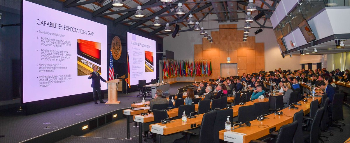 Marshall_Center's tweet photo. ALL NOT QUIET ON THE EASTERN FLANK
This week #GCMC’s #PRSS focused on threat challenges along #Europe’s eastern flank by #Russia to destabilize the continent, as well as discussions on shaping tensions, crisis, & armed conflicts between the #Baltics & the Black Sea Region. https://t.co/wTkKSTHxJd