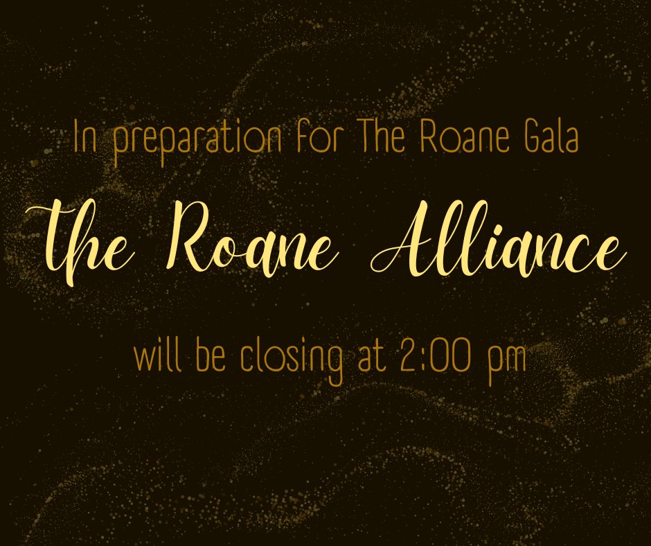 Our office will close at 2pm today to prepare for the Roane Gala. We're looking forward to a wonderful evening celebrating Roane County! ✨ @RoaneChamber #roanealliance #roanechamber