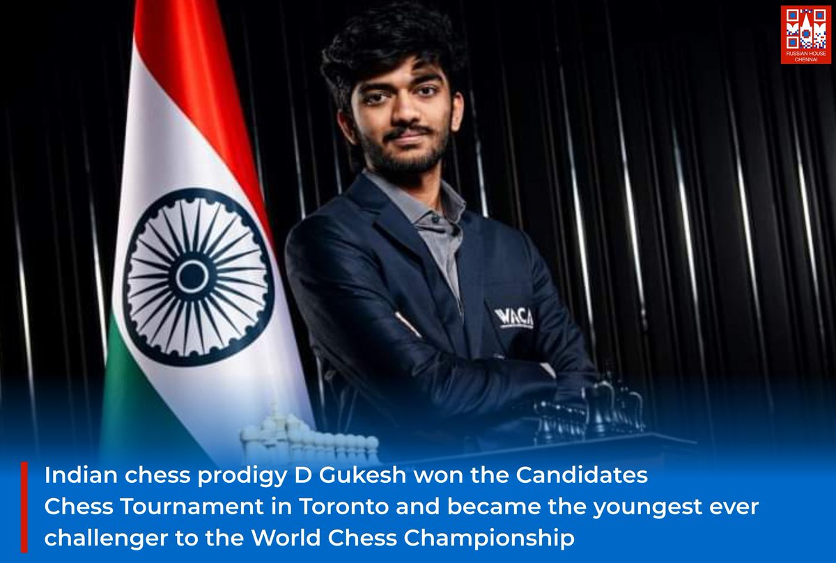 🇮🇳Indian chess prodigy from Chennai D Gukesh made a history by clinching victory in the Candidates Chess Tournament held in Toronto, securing the title of the youngest ever challenger to the World Championship. #Chess #ChessWorldChampionship #Chennai #DGukesh