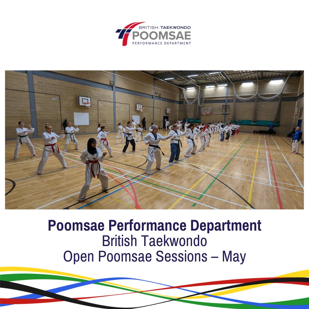 British Taekwondo’s Poomsae Performance Department will be holding events in Manchester (5th May), Lisburn (5th May), Falkirk (12th May) and Bromley (19th May). Find out more at britishtaekwondo.org.uk/british-taekwo… #BritishTaekwondo #WhyTaekwondo #BritishTaekwondoEvents #Poomsae