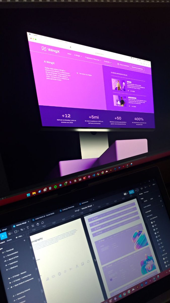 Tá ficando lindão esse projeto. Testando algumas telas aqui. Acabou de sair da fase de wireframe e entrar na fase de ui design. Em breve ele entra no portfólio ✌️