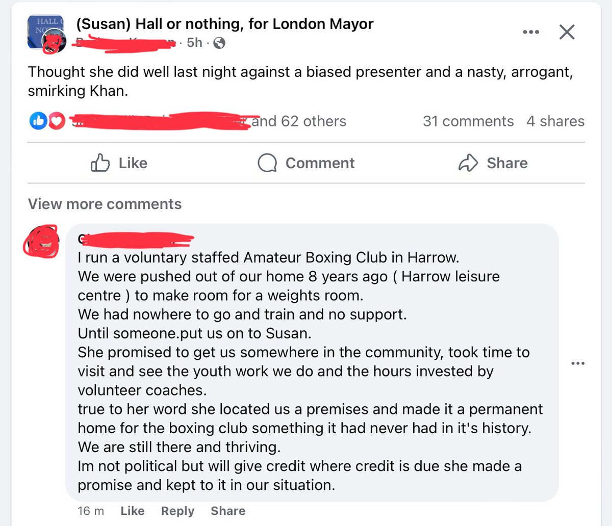 You wouldn’t get this level of service from @SadiqKhan Susan Hall listens and delivers. Sadiq Khan ignores and goes against the will of the public. #GetKhanOut @AntiExtension @UkPolitoons @SimonFawthrop_1