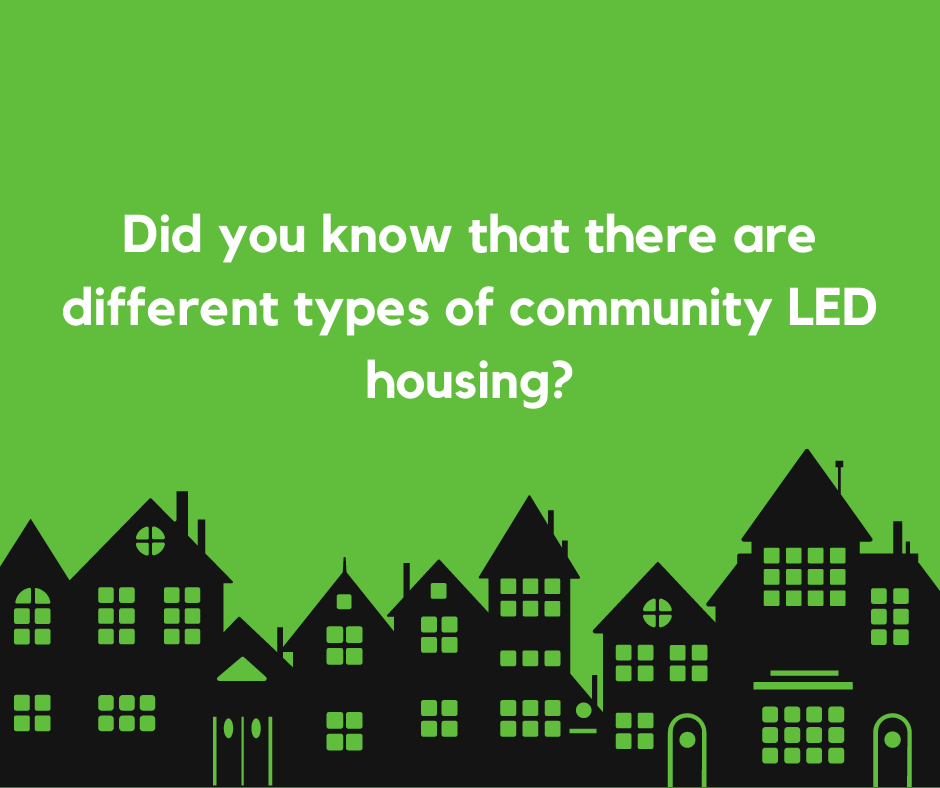 Did you know that there are different types of community led housing? 🤔
 
🏡 The main four are:

•Community Land Trust (CLTs)
•Co-Housing
•Housing Co-operatives
•Self-Help Housing

Learn more here →  communityledhomes.org.uk/types-of-commu… 

 #communityhousing #CommunityLedHousing