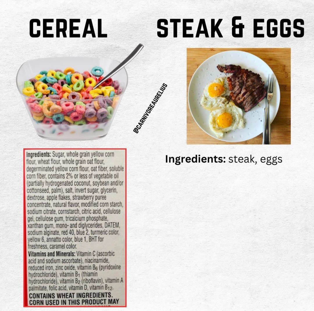 Peak insanity is the breakfast on the right being considered deadly.