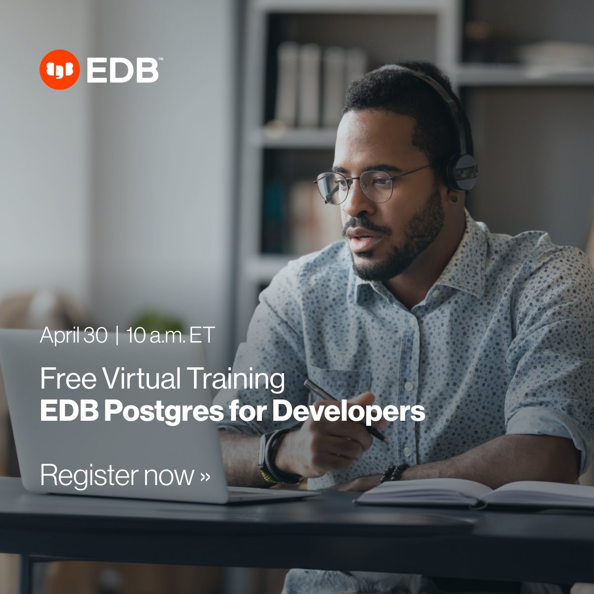 Join us on April 30th at 10am ET for a free, live, expert-led training course: 'Developers Love Postgres.' Learn Oracle compatibility features, psql, transactions, cloud, and more. Register here: bit.ly/3TOO19v #opensource #database #Postgres #Freetraining