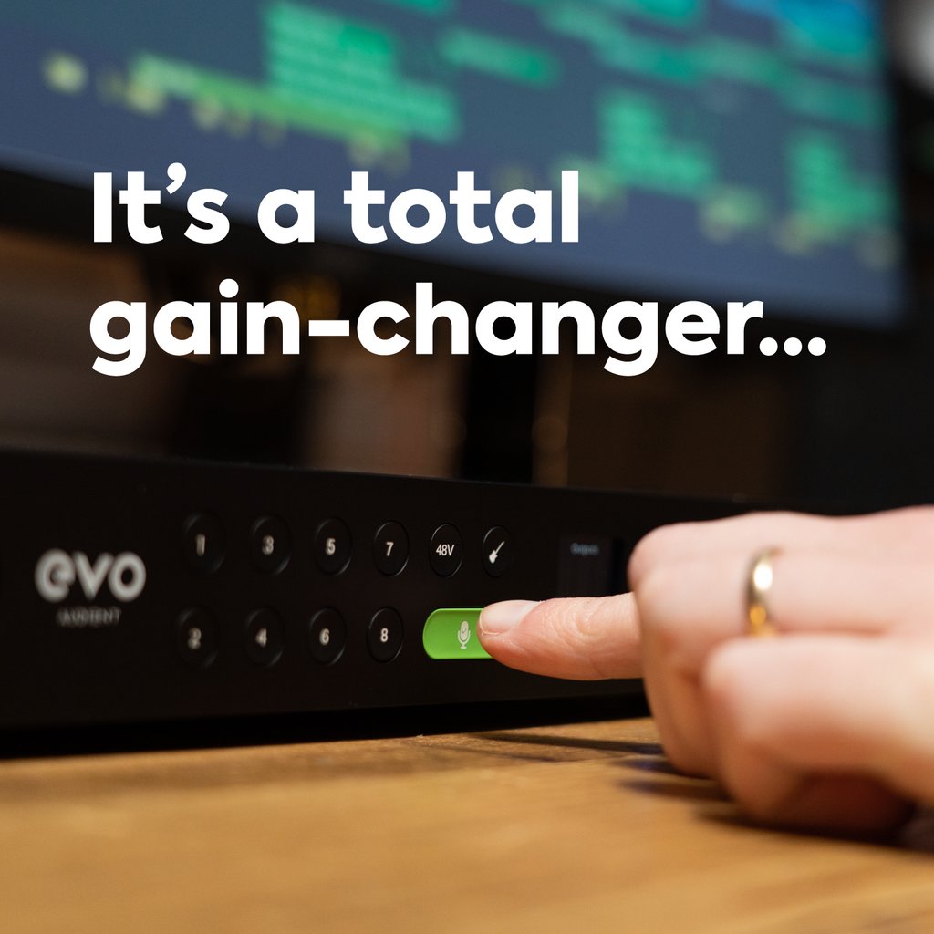 It's a total gain-changer ⚡️🔊 EVO 16's intelligent engineering enables it to be the perfect audio solution for the modern day producer 🔥💪 Link 🔗👉 bit.ly/449V5T0 #evoaudio #evo16 #evobyaudient