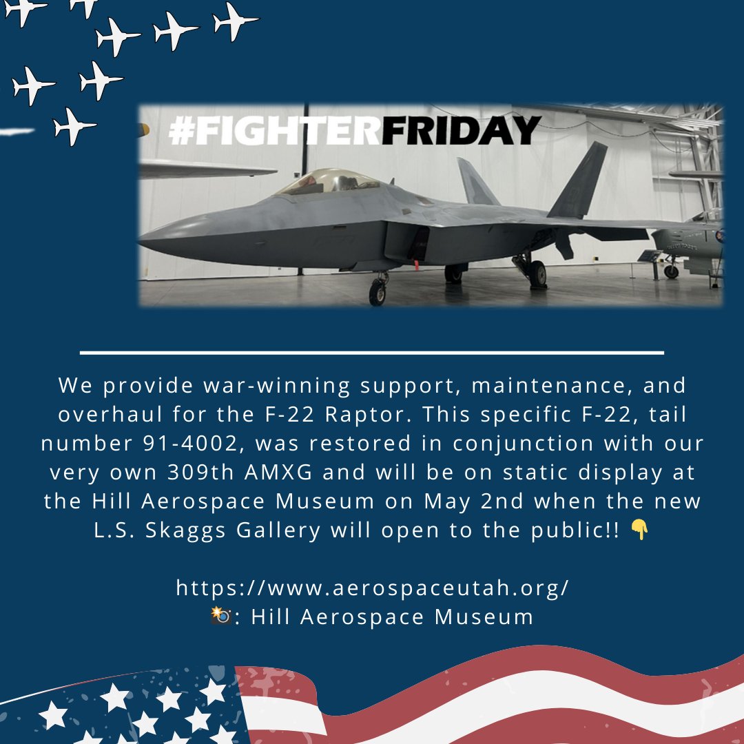 #FighterFriday #FifthGenAircraft #AircraftMaintenance #OOALC #AviationHistory