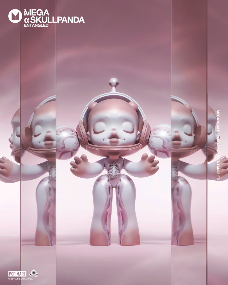 Life is full of entangled thoughts and chores. It's time to take a deep breath and find your inner peace with SKULLPANDA. 💗 MEGA α SKULLPANDA 1000% Entangled Release Date: 2024/4/26 22:00 PM (GMT+8) #POPMART #skullpanda #megacollection #arttoy