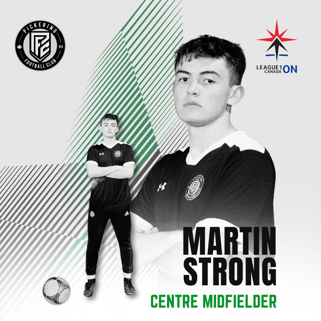 🚨 Signing Alert 📣 Pickering FC is pleased to announce Centre Midfielder, Martin Strong to our @league1ontario Men's team 🙌 #PFC40YRSPROUD #DestinationClub #L1ON