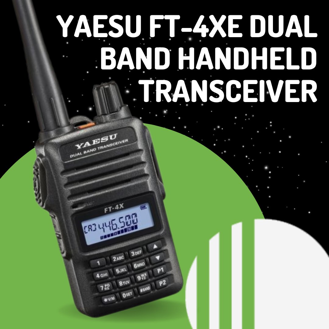 The Yaesu FT-4XE Dual Band Transceiver 🚀

Don't settle for less - step up your radio game with the FT-4XE today 📻

moonrakeronline.com/yaesu-ft-4xe-d…

#yaesu #transceiver #moonraker #hamradio #amateurradio #amateurradiooperator #hamradioantenna #hamradiocommunity