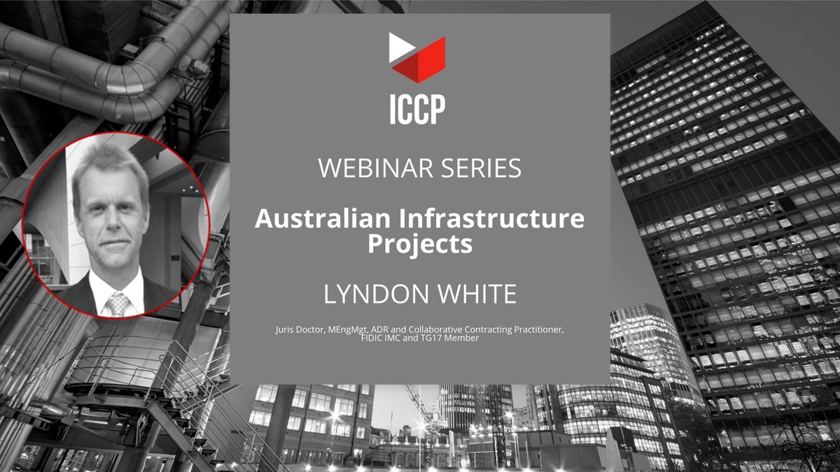 You still have time to register to join us on 30 April at 9:00 AM GMT/ 10 AM BST/ 19:00 AEST as Lyndon White discusses Australian Infrastructure Projects.  buff.ly/49JGQ8F hashtag#ConstructionAU hashtag#InstituteCCP hashtag#ContructionProjects