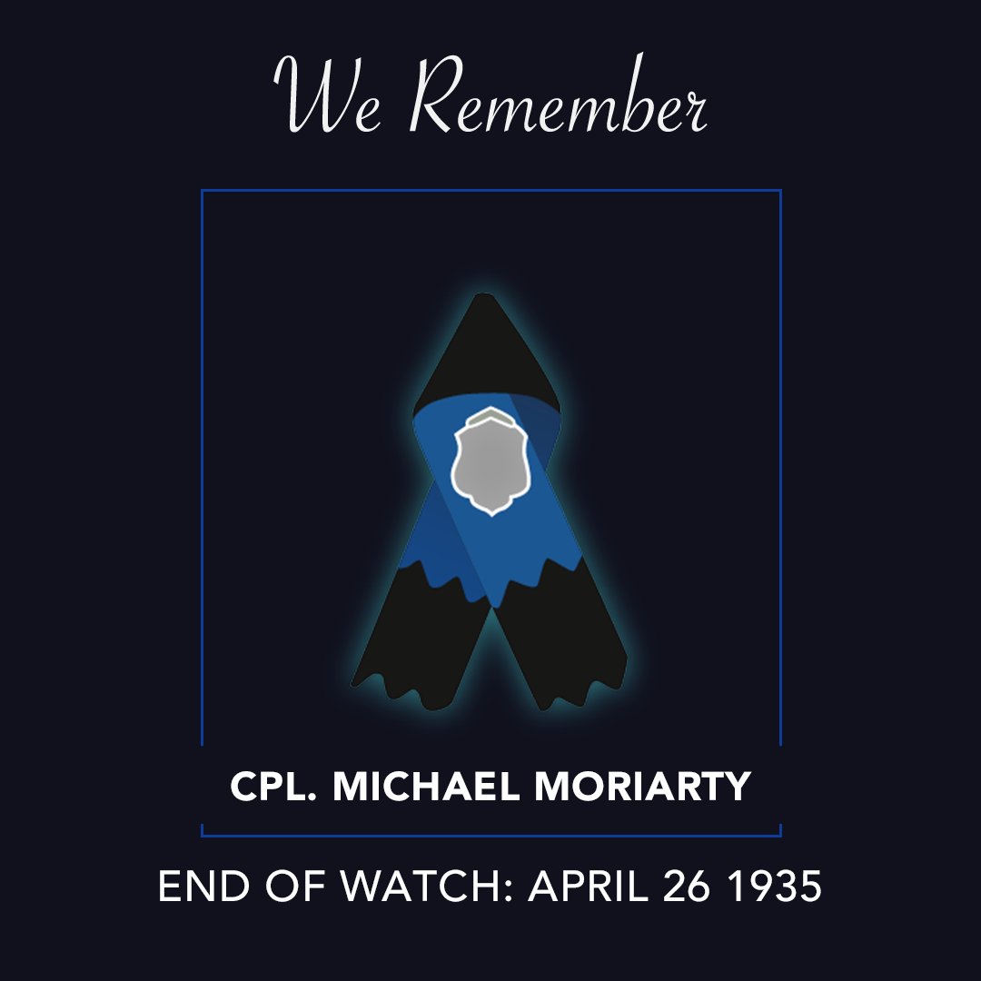We remember Cpl. Michael Moriarty, who was murdered on duty while serving a summons in Rosebud, Alberta on April 26, 1935. #RCMPNeverForget