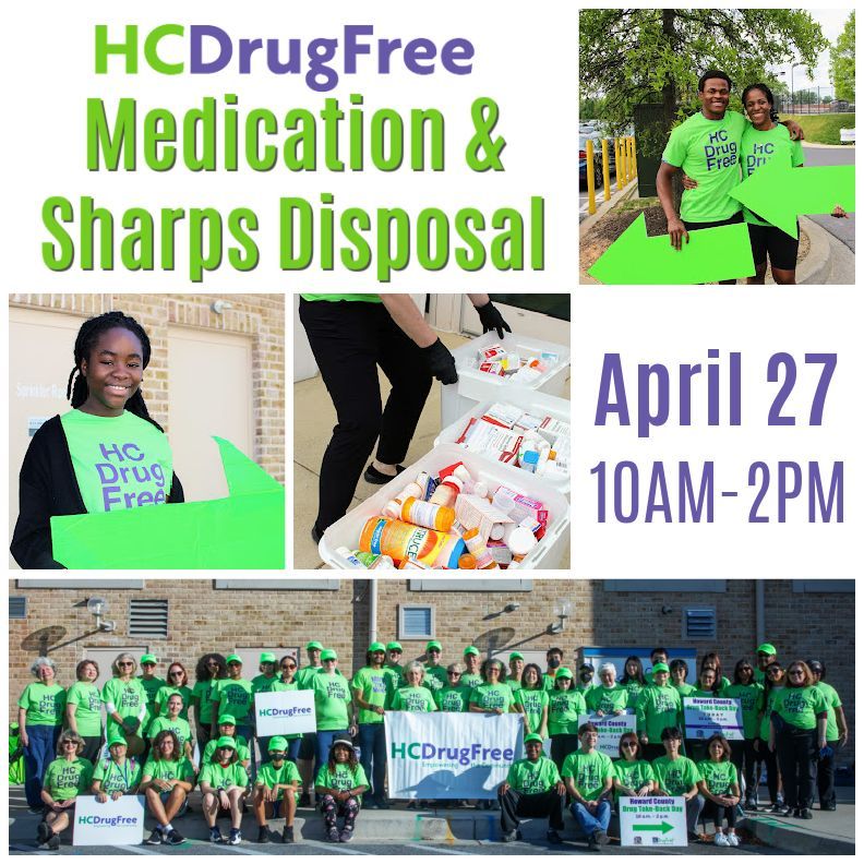 Tomorrow is the big day! Clean out the medicine cabinet and bring your unwanted meds & sharps to our disposal event at Wilde Lake Village Center Sat Apr 27, 10am-2pm! Learn more: tinyurl.com/HCDFTakeBack #DMVTakeBack #HoCoMD #DrugTakeBackDay #howardcountymd #columbiamd