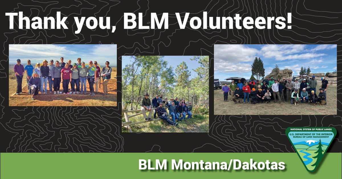 Thank you, BLM Volunteers! You go the extra mile to help take care of our public lands, and we appreciate you! Learn more about volunteering on America’s public lands: blm.gov/get-involved/v…