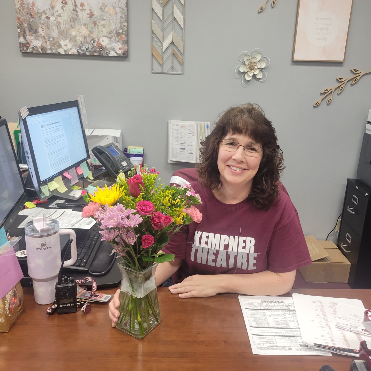 Kempner high school would be lost without her. Thank you @KKFuhrmann for all you do to make @KHS_Cougars great!!! #rayofsunshine #greatdaytobeacougar #AdministrativeProfessionalsDay