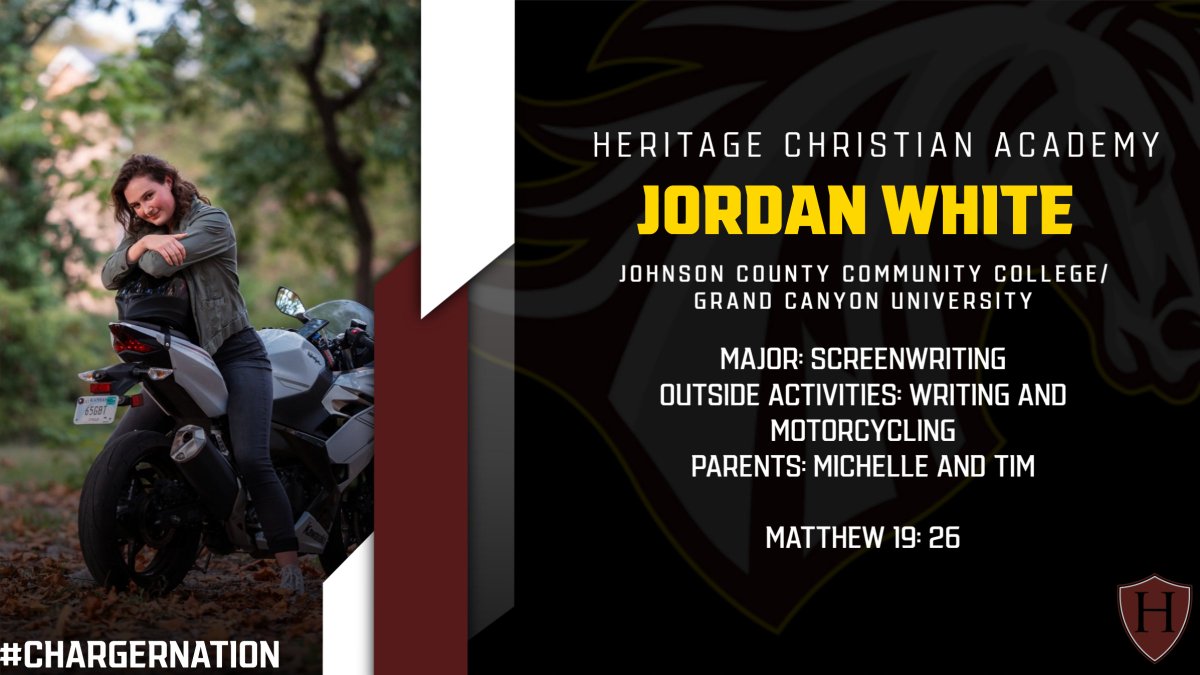 During the month leading up to graduation we are highlighting the senior class of HCA.  Feel free to comment with words of encouragement, advice and congratulations.
Next up is JORDAN WHITE!!