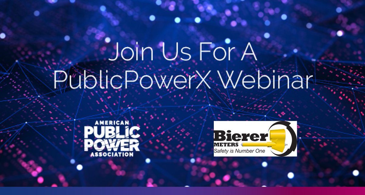 Join us for the PublicPowerX Webinar on May 8th: 'Your Electric Reality.' Hear from Bierer Meters on trends regarding our safety culture within the electric utility industry. Register now: ow.ly/ykn250Rortk