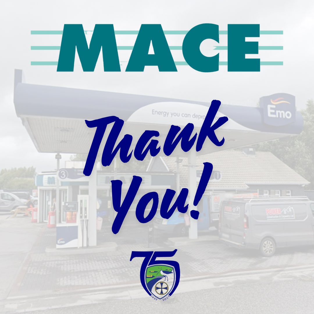 A massive thank you to Aisling and Brendan Mann and all at MACE Cappincur for their generous support with fuel vouchers for our players as they prepare for the season ahead. Congratulations on their recent renovation which gives a further boost to our community.
