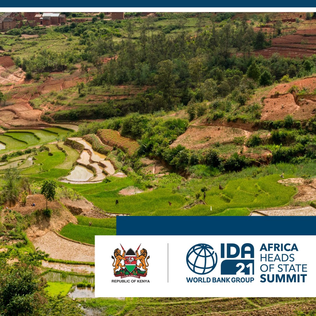 On April 28-29, #Kenya President @WilliamsRuto will host Heads of State from across Africa to identify key priorities for financing with support from @WBG_IDA. Join us online to watch the summit live and learn more about how #IDAworks: wrld.bg/HJVB50RozPk #IDA21