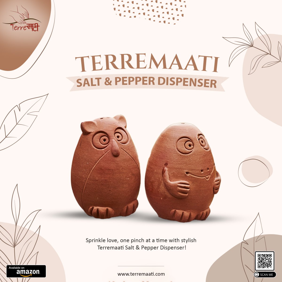 terremaati's tweet photo. ❤️ Add a Dash of Sophistication to Your 🔥 Dining Experience with Our Exquisite 👌 Terracotta Salt &amp; Pepper Dispensers! 🍽️✨ 

View on Amazon: https://t.co/UhNY0f7AzX

#Terremaati #Terracotta #shakers #dispenser #dispensers #ceremics #essentials #handmade #aesthetic https://t.co/SzGpq9ilmj