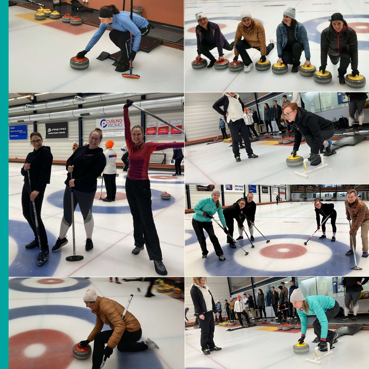 🇨🇿 #teamSPB Prague took to the ice earlier this week to try out something new for their team get-together! 🥌 Resident curler Simona led the group as they embraced the ice and enjoyed a fun and challenging curling session together.