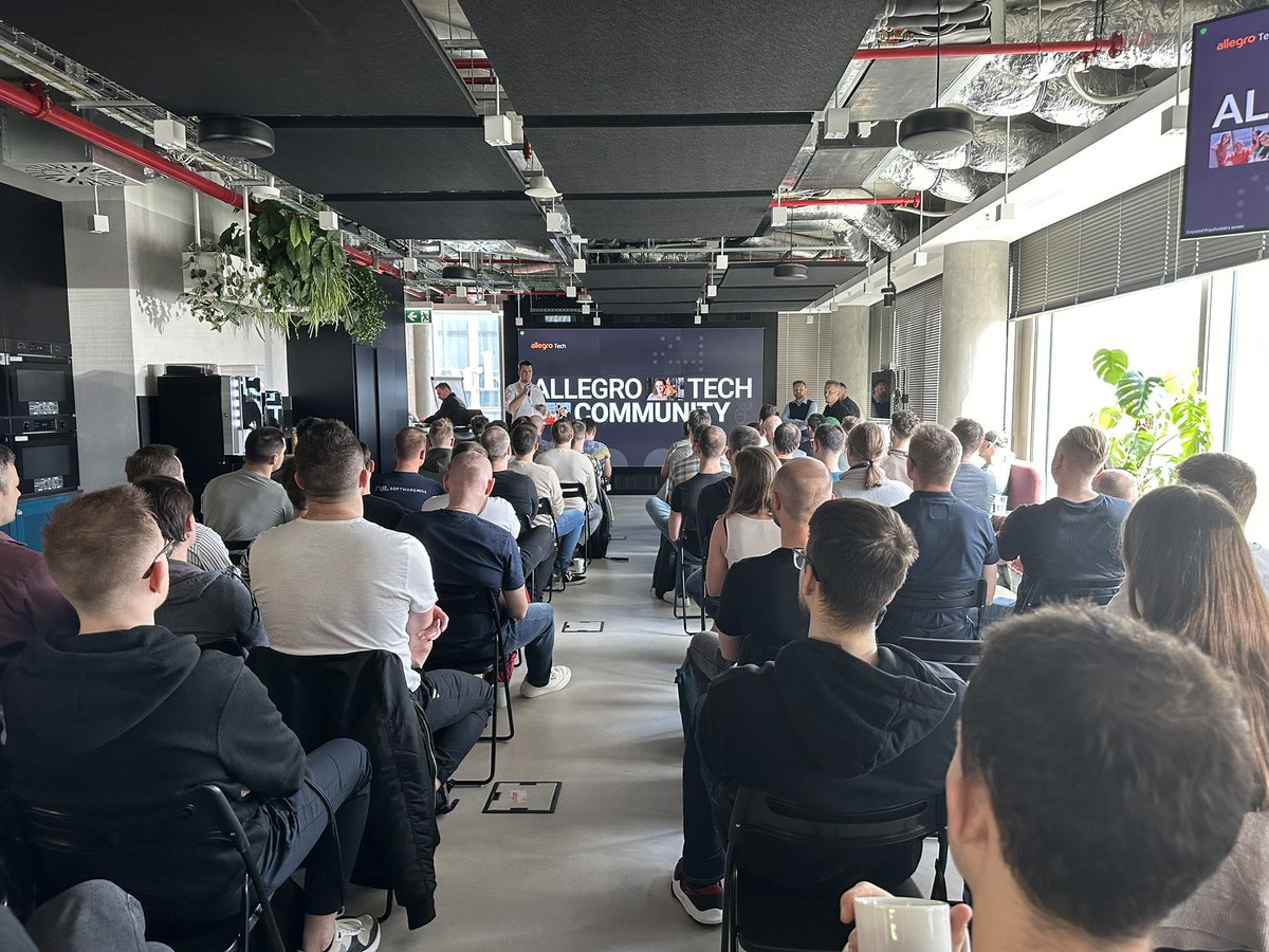 Today part of our team (@mpzalewski, @jakub_tobiasz and @lukaszchrusciel) travelled to Warsaw for an unconference organised by @allegrotech to celebrate 2nd anniversary of their #EventSourcing guild. Have a great time there!