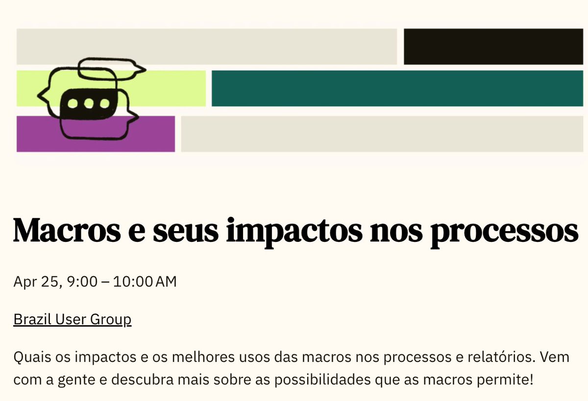 janethor74's tweet image. 🎉 Calling all Zendesk users in Brazil! Join our free virtual meetup this week to unlock the power of Macros and supercharge your workflows. 🚀🇧🇷
📅 RSVP to learn together! #ZendeskBrazil #WorkflowMagic
🔗 usergroups.zendesk.com/e/mmgxbq/ bit.ly/3UfiJJ5