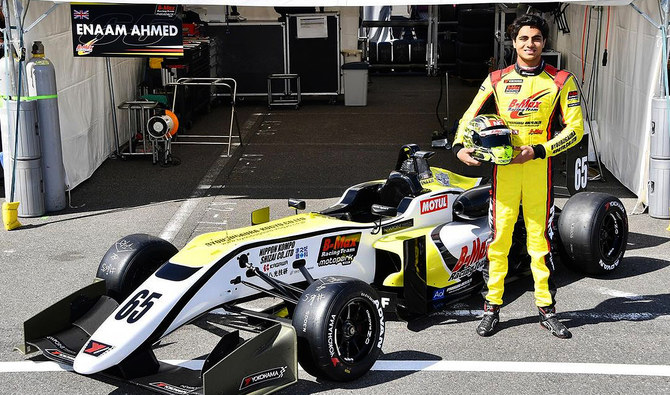 WorldTimesWT's tweet image. British-Pakistani racer Enaam Ahmed achieved a ground-breaking milestone this week by securing Pakistan’s first-ever top 4 finish at the Nations Cup in the Dubai 12-Hour Endurance Karting Race.