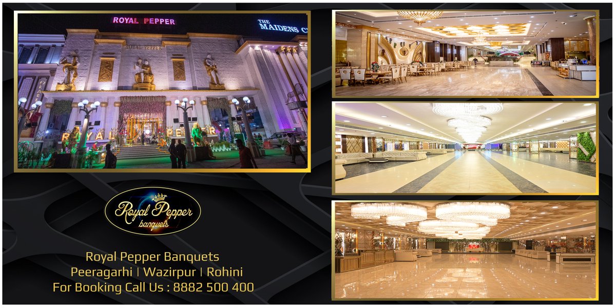 We, Royal Pepper, are your preferred and favorite hosts with a chain of banquets in Peergarhi available for gatherings and celebrations. 

Visit Us: royalpepper.in/Delhi/Peeragar…

#banquethall #banquethallsinpeeragrahi #banquets #ToxicTheMovie #KiaraAdvani #WhatsApp
