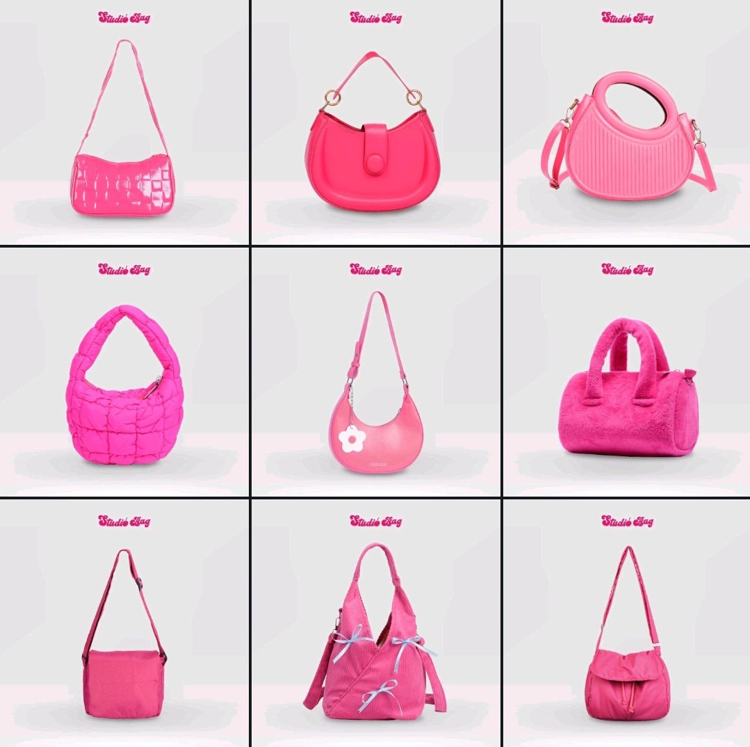 << STUDIOBAG >> 
pink bag collection ೄ

-a thread ྀ࿐ 
#racunshopee #Shopee #zonauang #tas #racunjajan #racunbelanja #shopeehaul #shopeefinds #bag