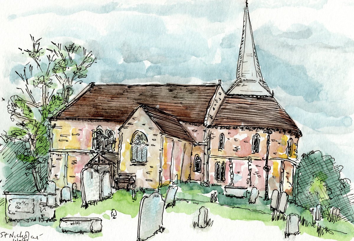 Same church, another day. 10th century St Nicholas’ in Worth, Sussex. 

#art #historic #church #Sussex #stnicholasworth